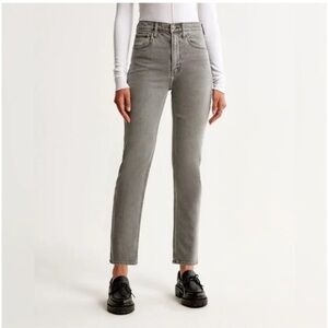 Abercrombie & Fitch The Ankle Straight Ultra High Rise 12